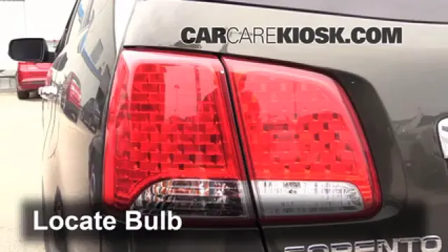 2012 Kia Sorento EX 3.5L V6 Luces Luz trasera (reemplazar foco)